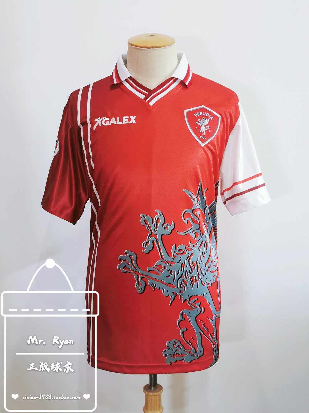 【98-99 佩鲁贾 主场球衣 7号 中田 英寿 nakata 意大利产 连章】