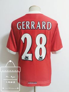 98-00 利物浦 主场球衣 28号 杰拉德 处子秀/菜鸟赛季 可多选