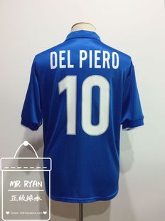 【1998 世界杯 98-99 意大利 主场球衣 10号 皮耶罗 /18号 巴乔】