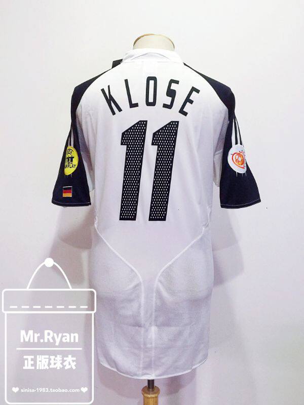 【现货】2004 欧洲杯 04-06 德国 主场球衣 11号 克洛泽 全新连章