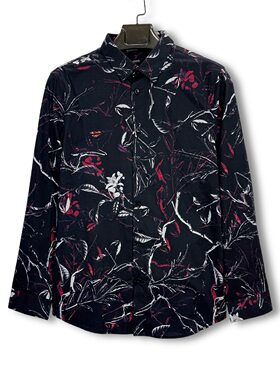 品牌撤柜男士夏季休闲时尚翻领polo衫长袖98%棉奥迩AF751381-93