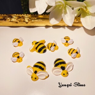 史莱姆仿真蜂巢装饰蜜蜂 黄色小蜜蜂嗡嗡手工装饰物配件样子slime