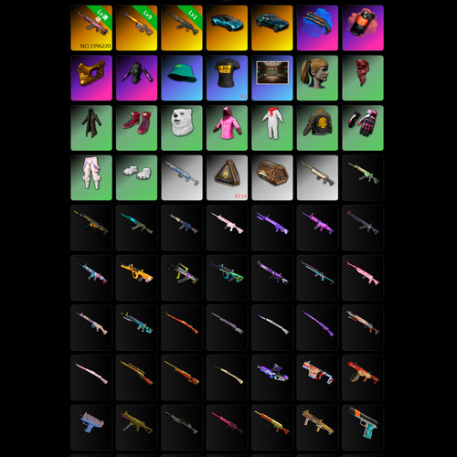 绝地求生⑩级火麒麟M762⑨级齿轮大炮青龙M762双马丁金面橙烟蓝