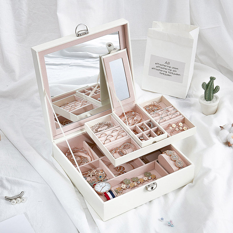 Jewelry box European style princess the republic of korea High-capacity Lock Jewellery Necklace Earrings Box Ring box storage boxin the Accessories/Fashion Jewelry, Jewelry storage , Jewelry Box  category - from Buy2taobao.com to provide professional Taobao agent buy service