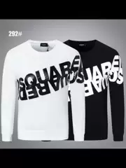 European and American High Street Fashion Brand Autumn and Winter Men's Clothing Dsq2 Double-Print Pullover Sweatshirt Versatile Round Neck Long-Sleeve Top Jacket