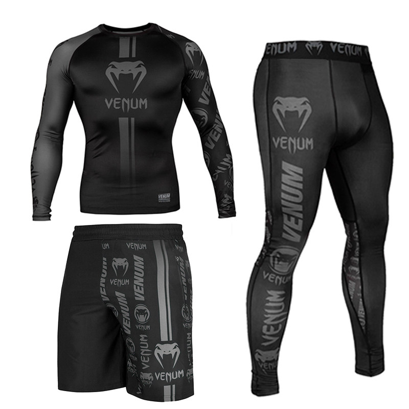 毒液训练服套装男士长袖三件套