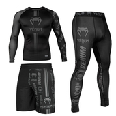 三件套中裤 长袖 拳击UFC运动健身跑步紧身衣 男士 毒液训练服套装