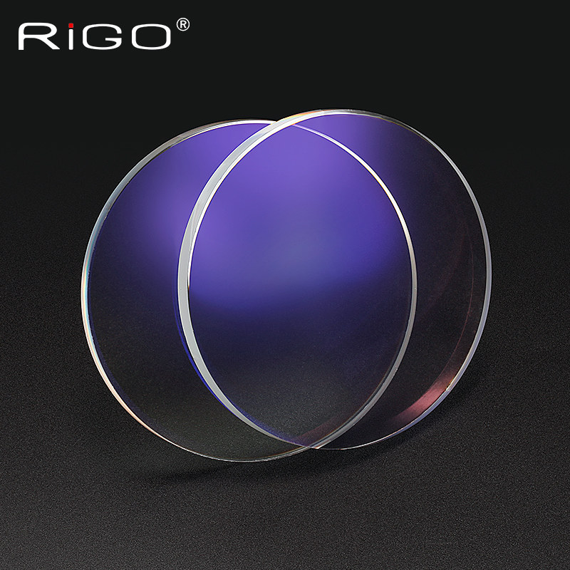 蓝膜镜片 防蓝光非球面 防辐射耐磨防紫外线超薄 老花近视眼镜片