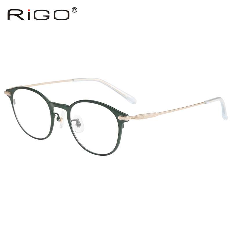 女款时尚百搭纯钛波士顿椭圆眼镜