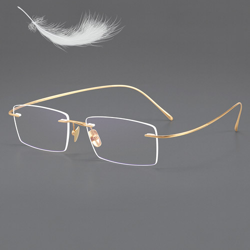 可配镜片不夹脸舒适眼镜架男