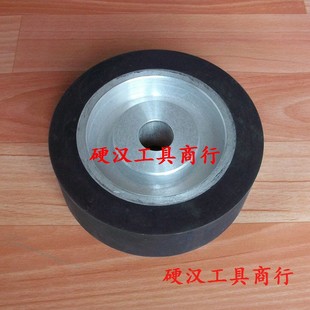 砂带机橡胶轮抛光机铝芯橡胶轮抛光机轮砂带套轮胶轮定做