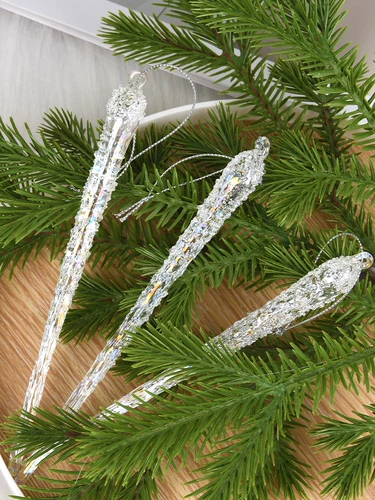 Рождественские украшения, прозрачные стеклянные драпировки для ледяных баров, оформление сцены на елке, драпировки для ледяных баров, праздничные подарки