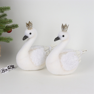 圣诞装饰品泡沫植绒北极熊摆件