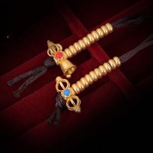 藏式念数计数器卡子手链民族风铃杵雕刻手串手链配饰记录器夹子