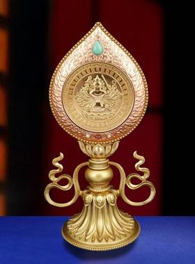 纯铜准提镜宝镜家用供具