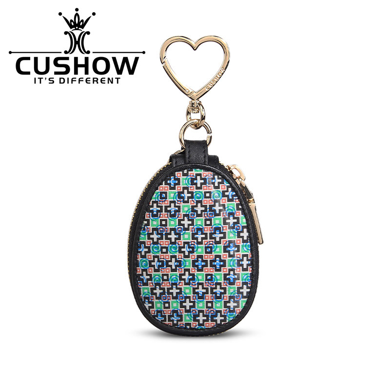 卡秀小众设计真皮拉链钥匙包2025新款潮幻彩通用车钥匙牛皮收纳包,箱包皮具/热销女包/男包,钥匙包,淘宝优惠券,粉丝福利购,淘宝优惠卷