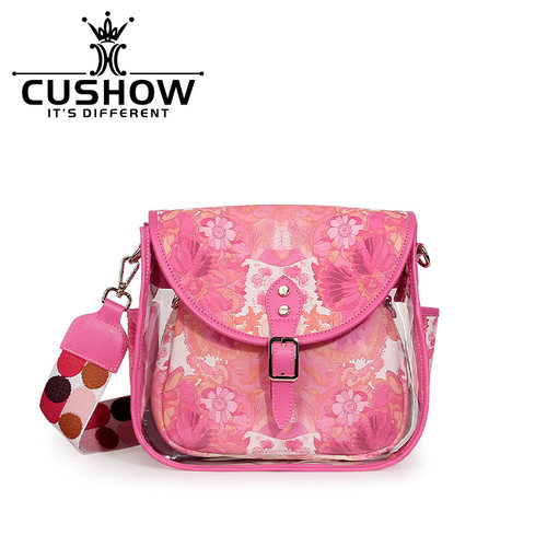 卡秀百搭印花女包单肩斜挎果冻包