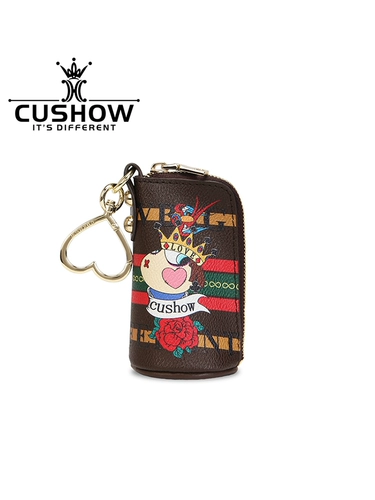 Оригинальная ключница, кожаные универсальные маленькие ключи от машины, брелок с молнией, из натуральной кожи, простой и элегантный дизайн