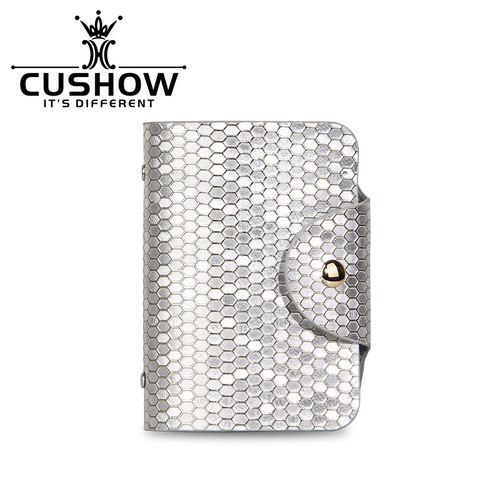 卡秀多卡位鱼鳞纹真皮卡包