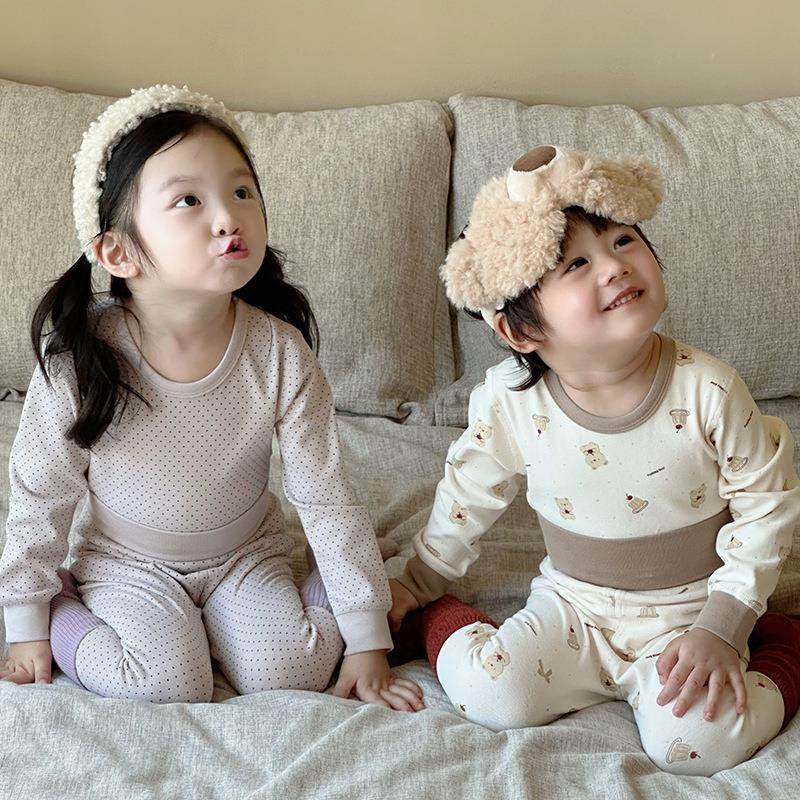 儿童高腰护肚睡衣无骨内衣套装