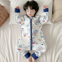 Детский тонкий хлопковый спальный мешок, универсальная детская пижама на все сезоны подходит для мужчин и женщин, подходит для весны и осени