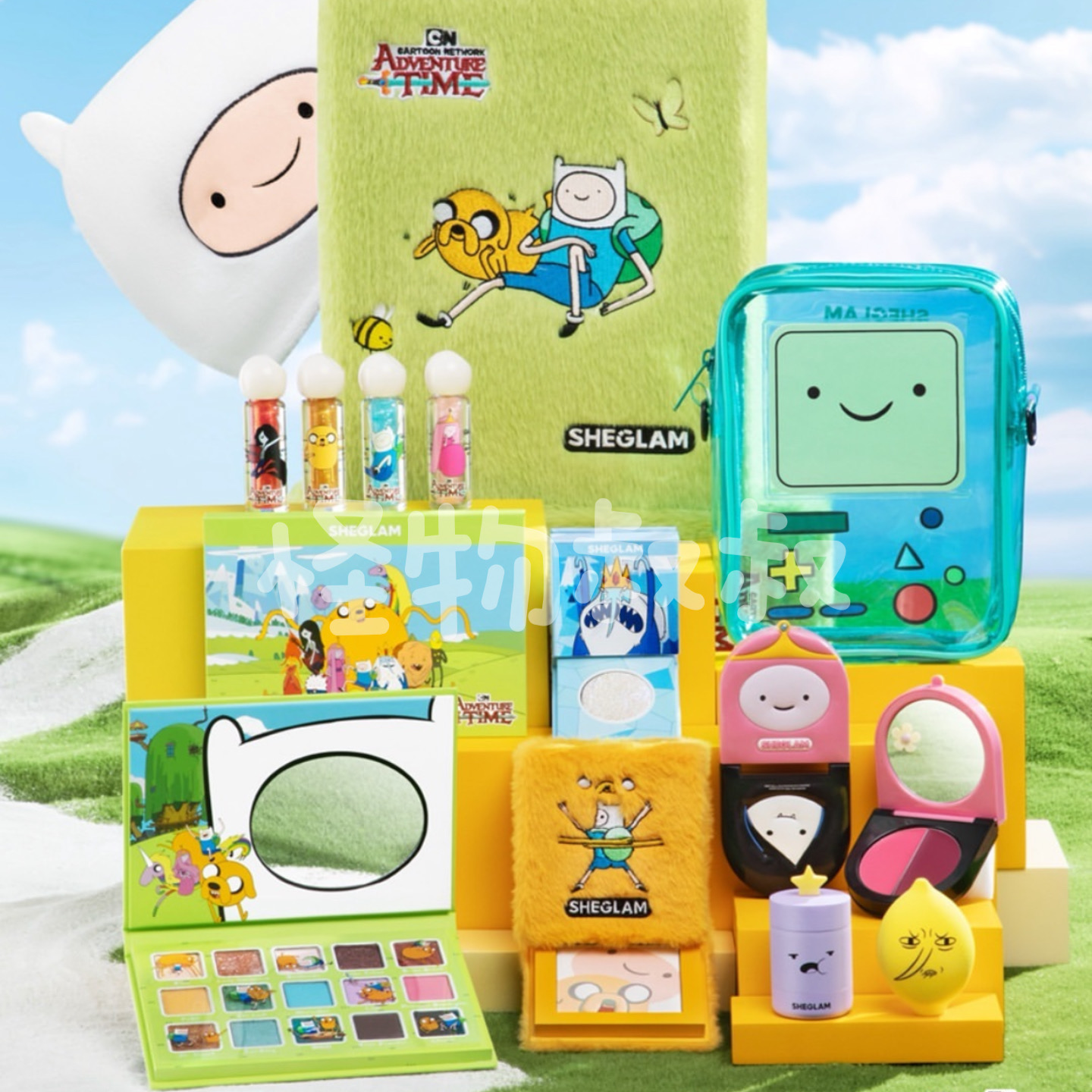 新品SHEGLAM探险活宝联名Adventure腮红高光唇釉粉饼唇膏眼影