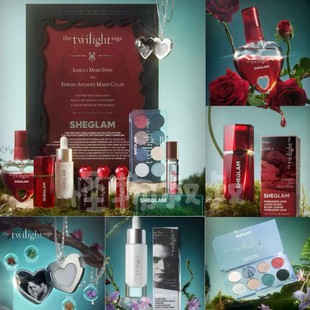 现货Sheglam暮光之城联名Twilight Saga眼影唇釉项链香膏染唇液