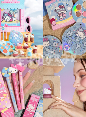 现货sheglam hello Kitty联名kt腮红唇釉眼线眼影唇蜜高光闪粉