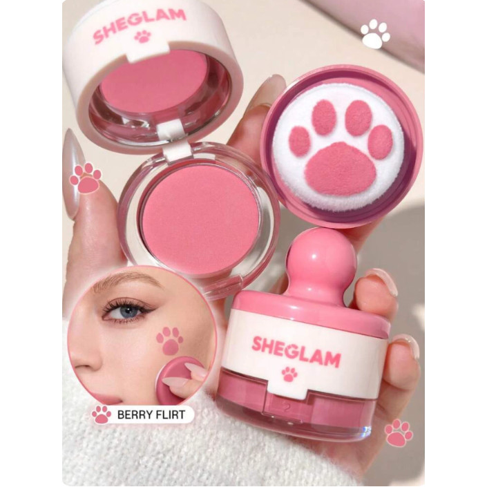 sheglam可爱猫爪腮红印章图片
