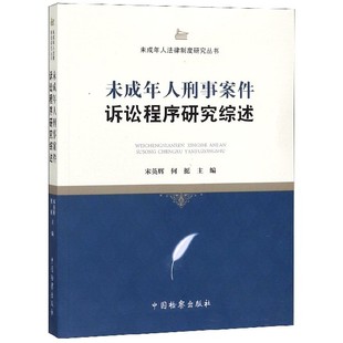 宋英辉 未成年人法律制度研究丛书编者 何挺中国检察 教材 大学教材 正版 教辅 图书未成年人刑事案件诉讼程序研究综述