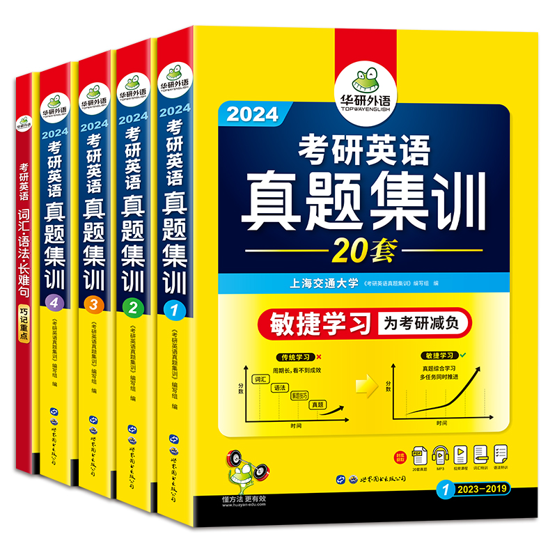 正版图书2025考研英语真题集训华研外语世界图书出版公司/教材/教辅//考研（新）纸质书籍