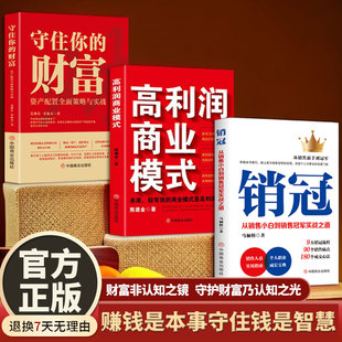 正版图书赚钱是本事守住钱是智慧(全3册)守住你的财富 + 高利润商业模式 + 销冠 : 从销售小白到销售实战之道史,史振未