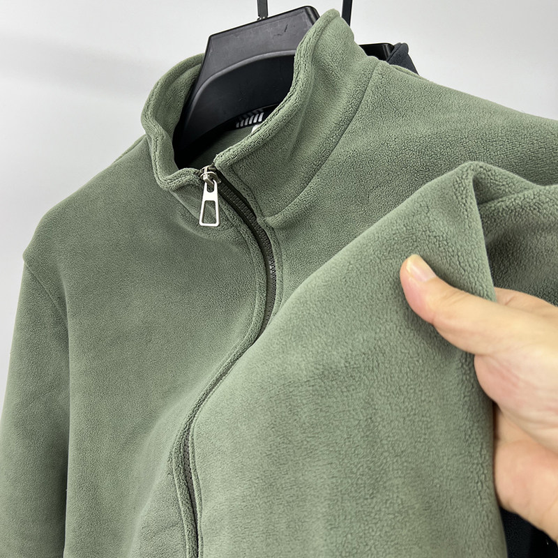 双面奥粒绒开衫男卫衣外套春秋冬季潮流男装加厚加绒立领拉链夹克,男装,卫衣,淘宝优惠券,粉丝福利购,淘宝优惠卷