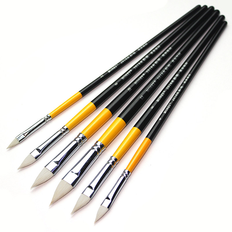 莫奈Monet羊毫软毛猫舌笔头水粉笔油画笔水彩画笔短杆丙烯单支,文具电教/文化用品/商务用品,水粉/水彩/油画专用笔,淘宝优惠券,粉丝福利购,淘宝优惠卷