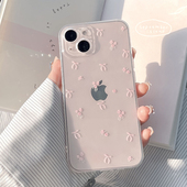 iphone15ProMax手机壳XS 可爱粉色女款 12透明软壳13全包苹果14Pro保护套