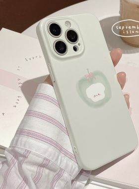 17promax小清新绿色iphone16ProMax手机壳11/12可爱苹果狗狗13全包硬壳苹果14Pro菲林壳15