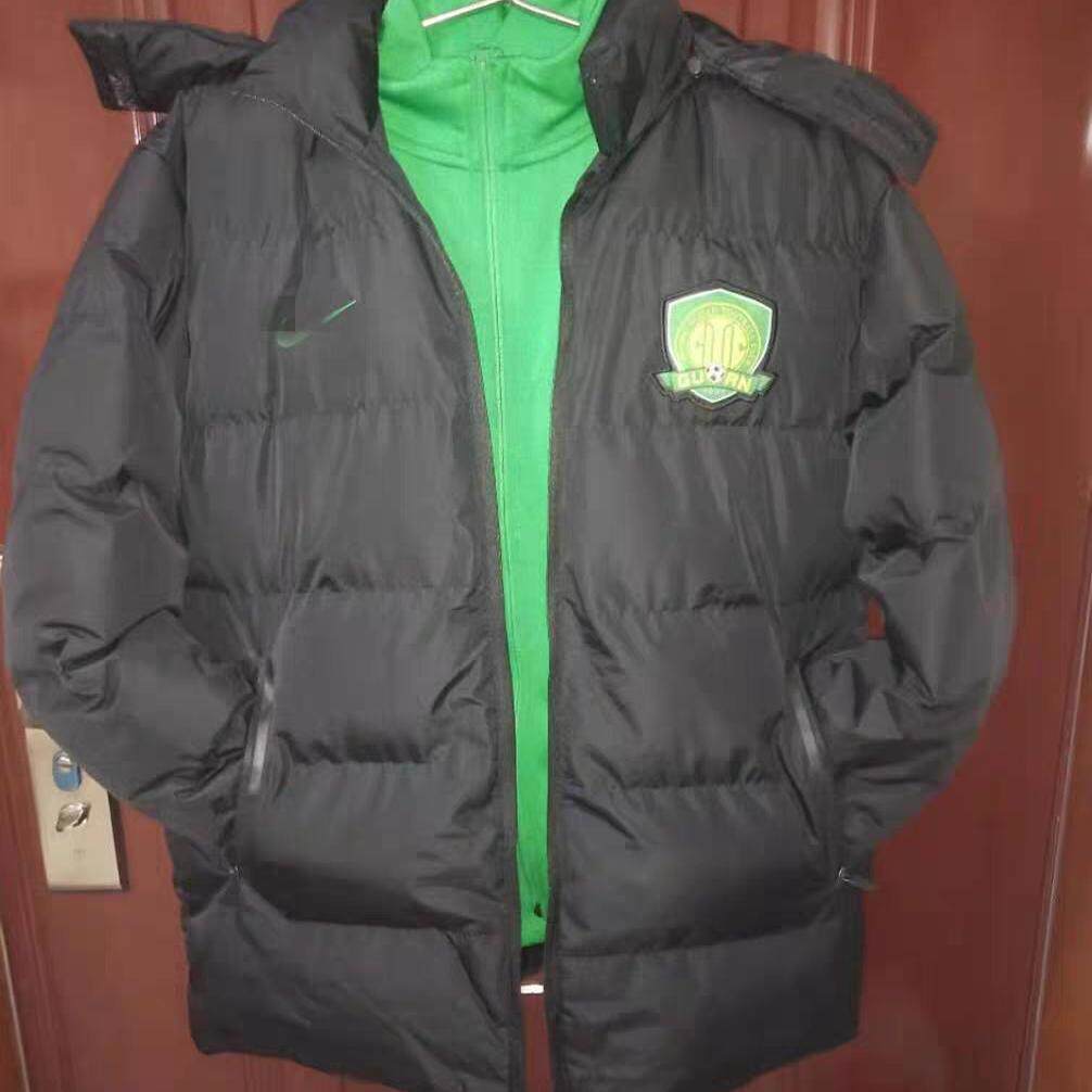 2019款北京国安短款棉服 国安N98 黑色经典款国安马甲棉衣