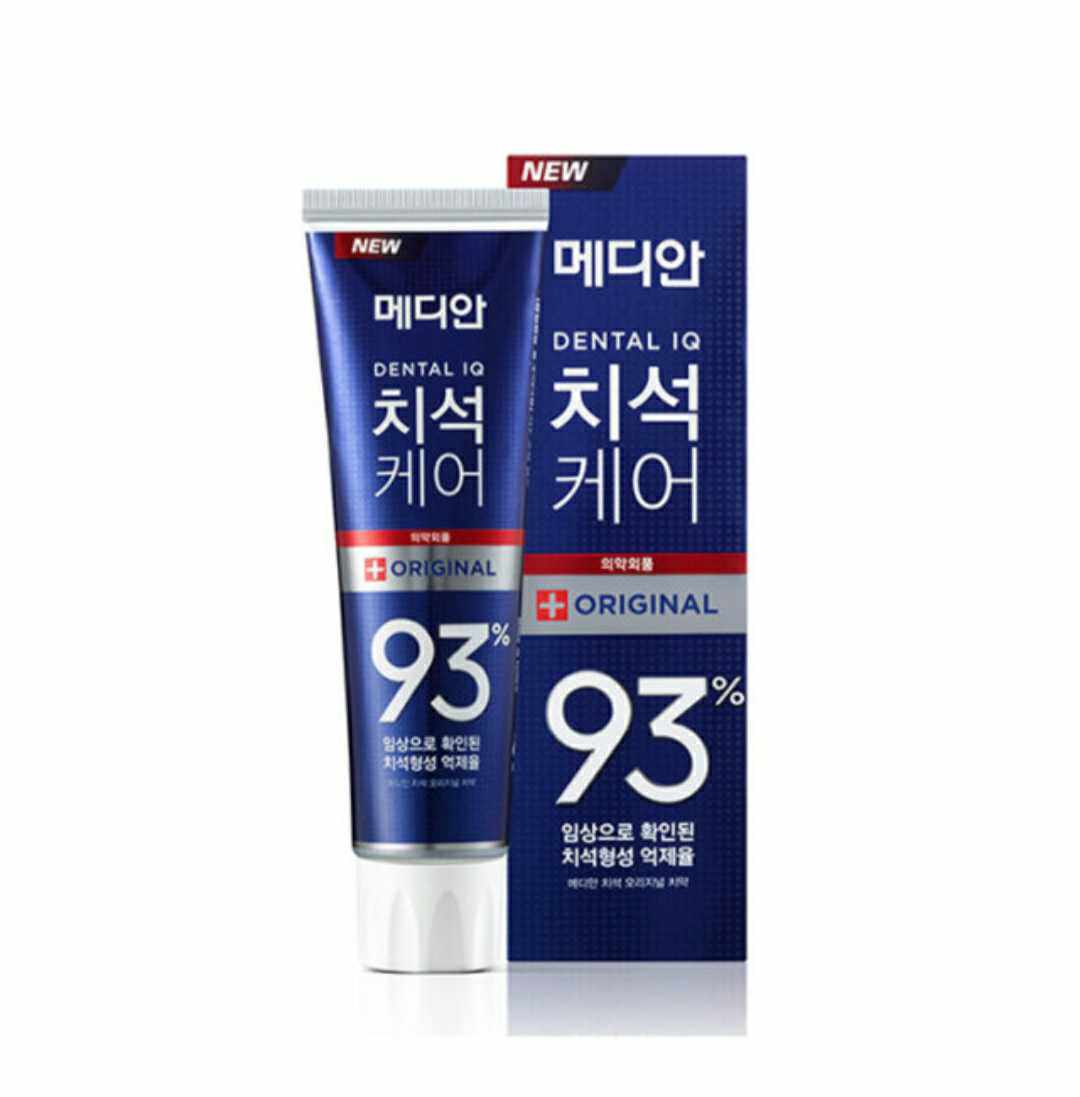 韩国Median麦迪安 93%亮白去牙渍洁齿牙膏清新口气去黄牙 120g