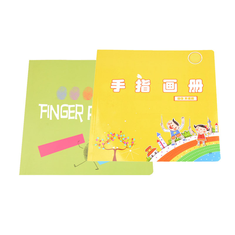 儿童手掌手指画图册 幼儿园创意美术教材 宝宝涂鸦本教程指印画册