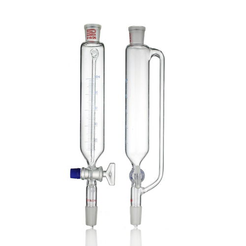 悦成 玻璃恒压刻度漏斗50 100 125 250 500 1000ml19 24口玻璃塞恒压滴液漏斗分液