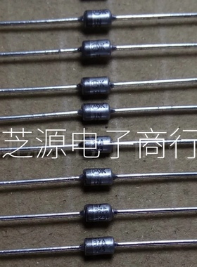 银白色金封稳压二极管 M标 1N4737A 同 BZX85C7V5  1W7V5摩托罗拉