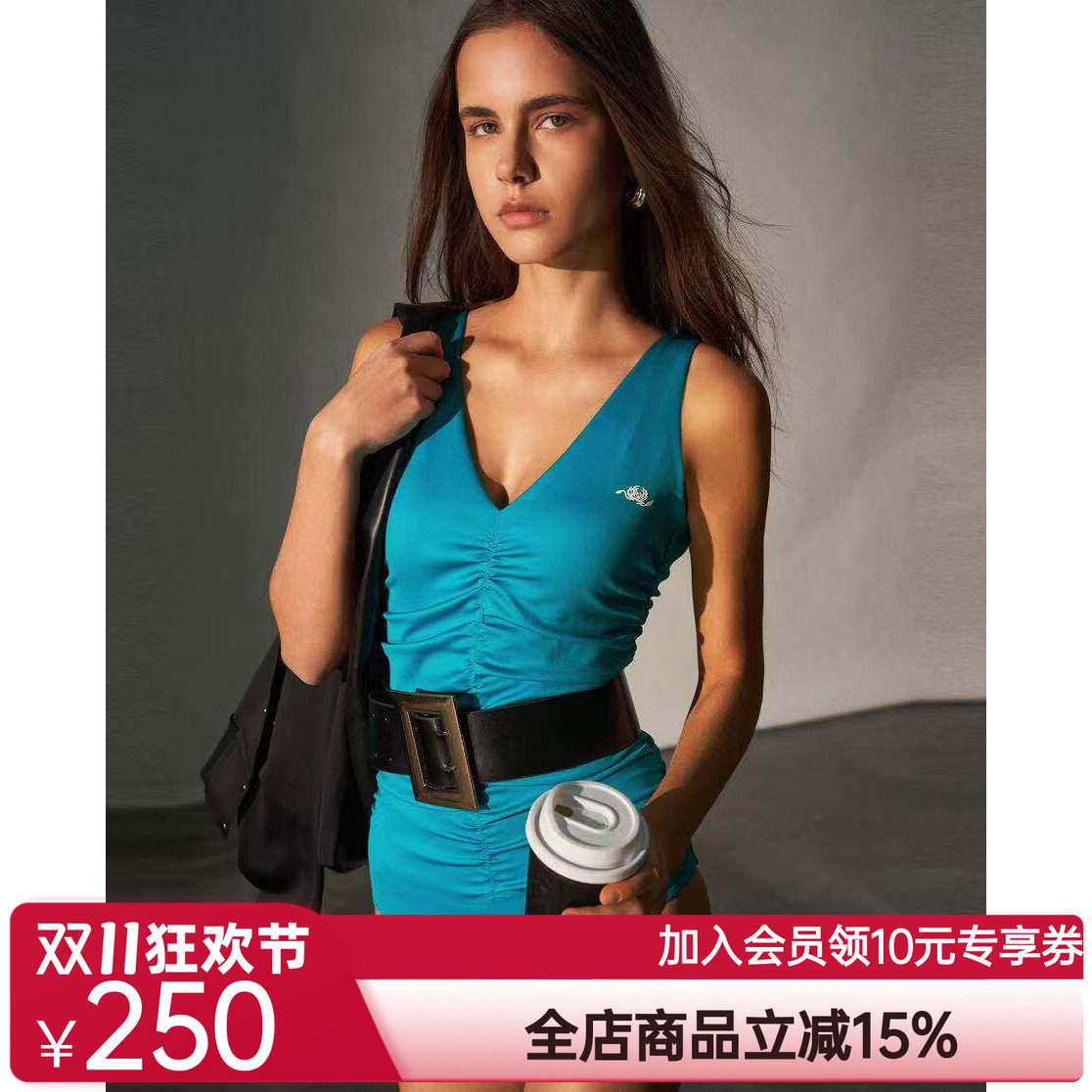 爱慕·CHUANG仪式4夏季女士性感比基尼连体泳衣CA681211