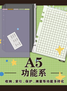 日本 藤井 达芬奇 6孔 活页内芯Davinci A5尺子垫板收纳封袋 配件