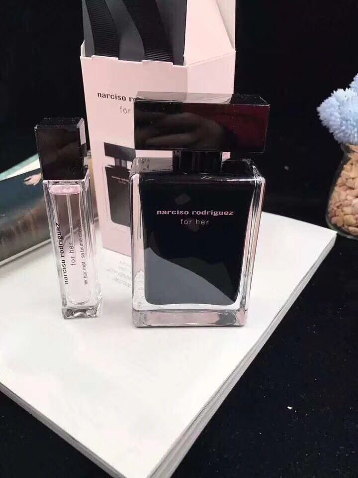 Narciso纳西素同名女士黑色For Her淡香水50ml+发喷10ml礼盒套装