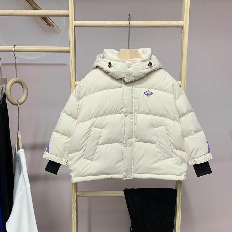 韩国原创设计鑫贝尔品牌儿童羽绒服鑫贝尔中小童短款厚羽绒衣外套