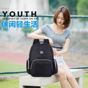 SUISSEWIN双肩背包女时尚休闲电脑包防震肩带校园清新轻便大容量