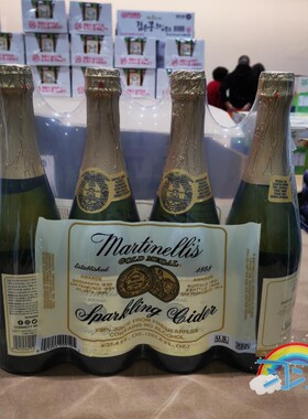 开市客代购 Martinelli's 苹果汁汽水维生素C苹果味碳酸饮料750ml