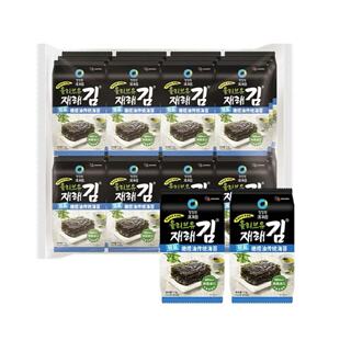 会员甄选清净园轻盐橄榄油传统海苔片儿童零食即食韩国烤紫菜拌饭