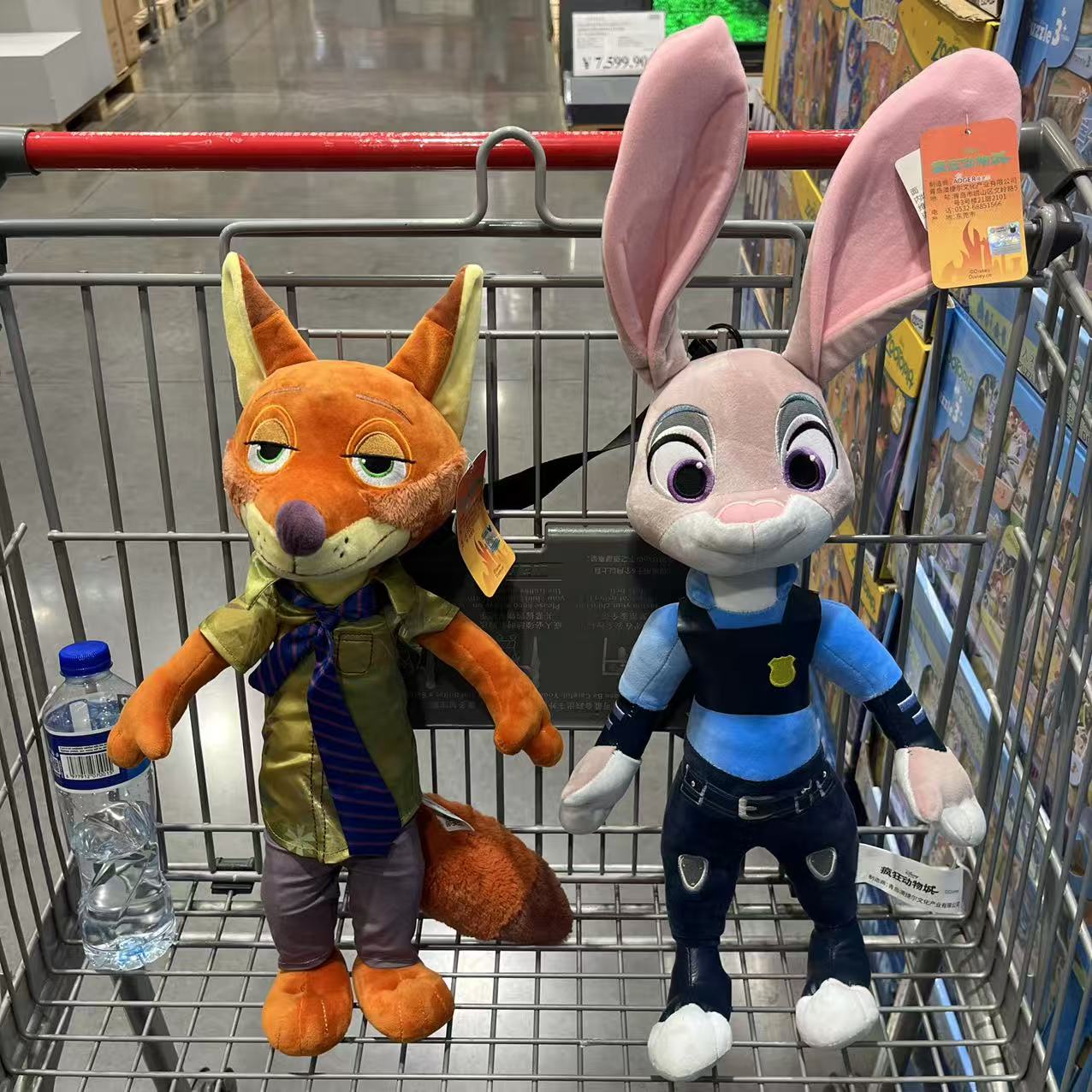 开市客疯狂动物城尼克/朱迪玩偶