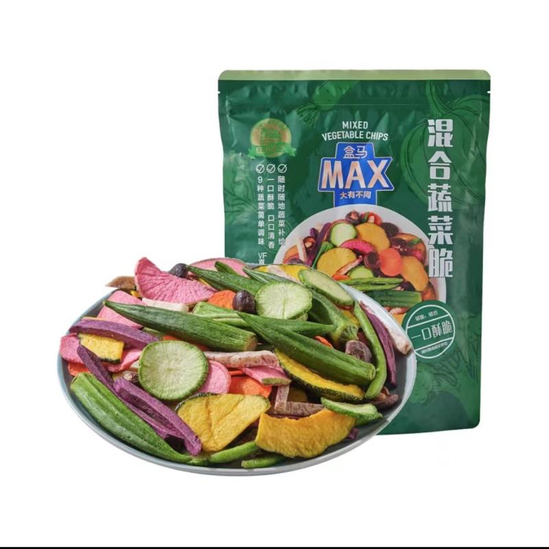 盒马MAX代购混合菌菇脆香菇干300g混合蔬菜脆蔬菜干520g酥脆可口-封面